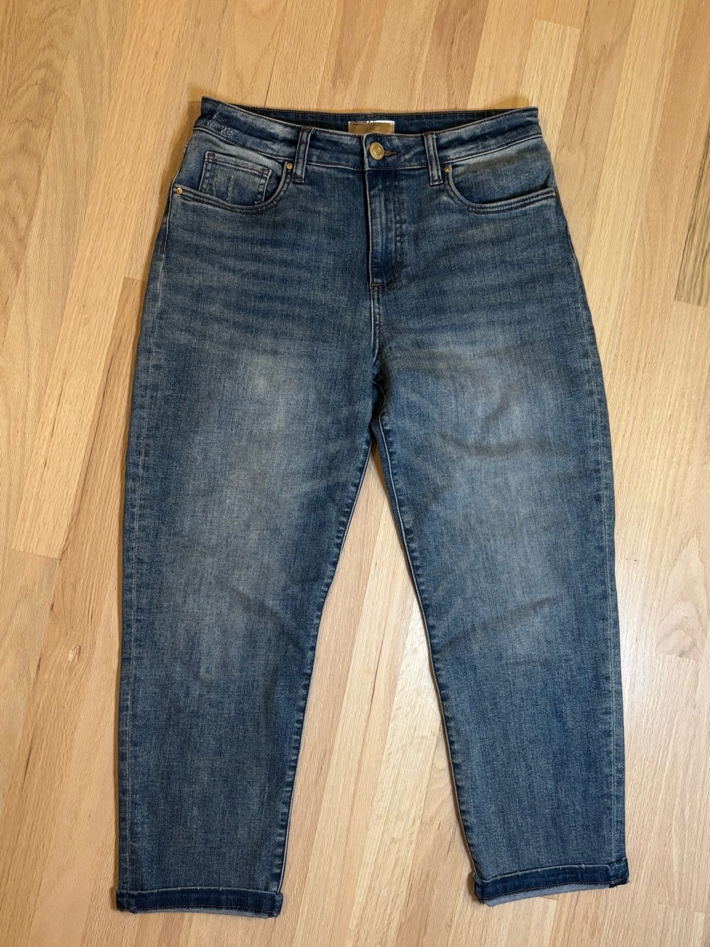 KUT Baggy Boyfriend Cropped- Dark Blue jeans